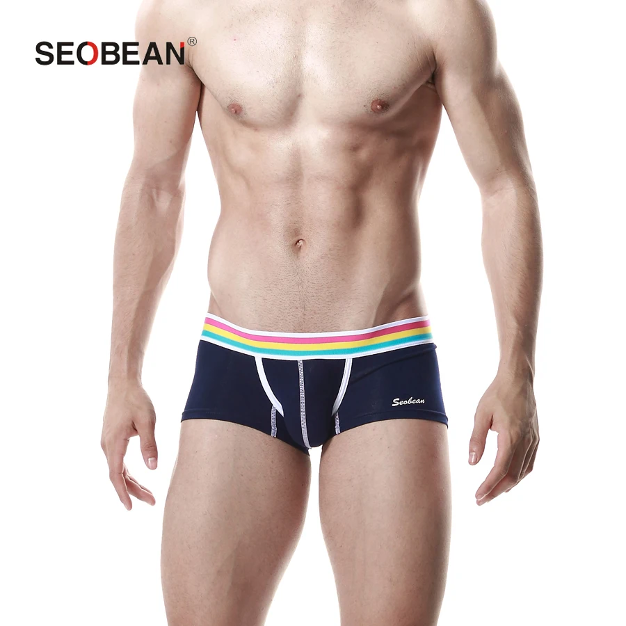 

Hot Selling 2017 Brand New Mens striped cotton sports Boxer Shorts Men Underwear Boxers Breathable Men's Underpants