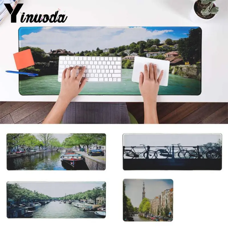Yinuoda 2018 New Street shooting DIY Design Pattern Game mousepad Rubber PC Computer Gaming mousepad
