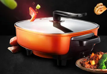 

Hot Plates Electric hotpot household multi-functional frying pan cake small mini cooking pot NEW