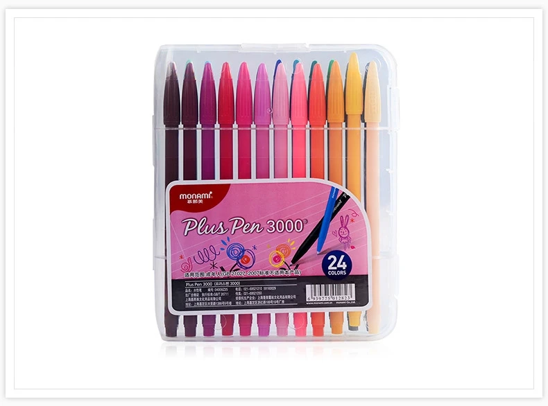 Pintados à Mão Linha de Fibra de Água Monami Cores Caneta Pintura Estudante Neutra 36 7 High Quality Material escolar e de escritório