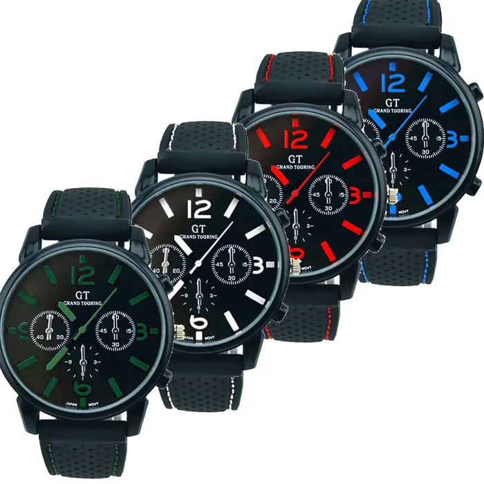 

1PC Men Fashion Stainless Steel Sport Cool Quartz Hours Wrist Analog Watch mens watches top brand luxury 2019