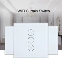 EU Panel touch smart wifi curtain switch For Electric curtain Roller Shutter Smart Life Tuya App Works With Alexa Google Home