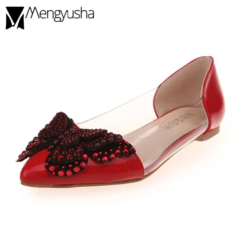 Прозрачная обувь женские летние прозрачные сандалии с острым носком и