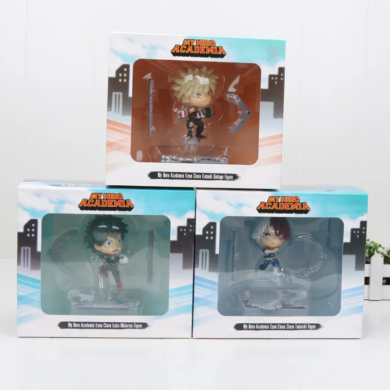 10 см японский аниме My Hero Academia фигура Q версия Deku Katsuki Bakugo Todoroki Shoto ПВХ Декор игрушки