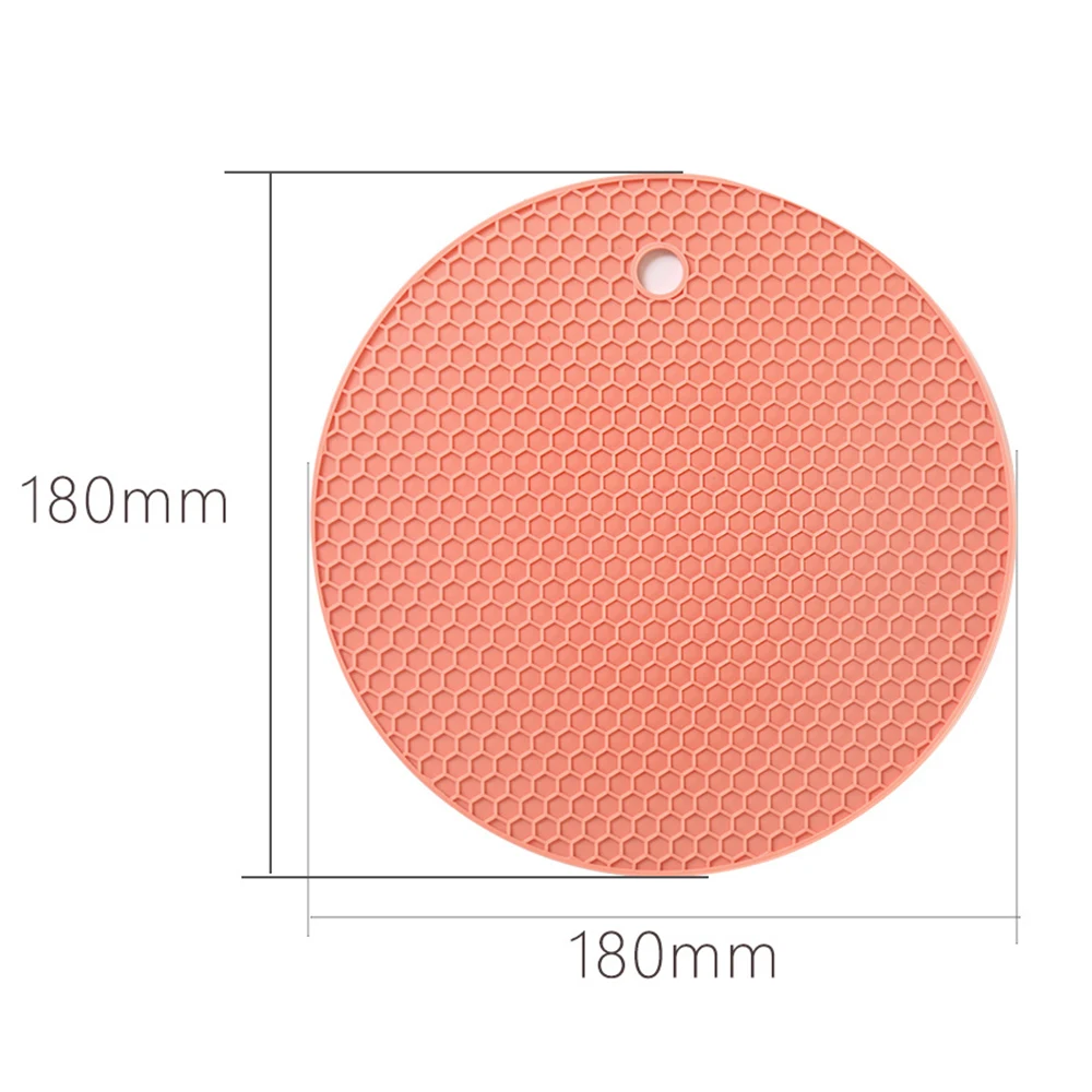 New Round Heat Resistant Silicone Mat Drink Cup Coasters Non-slip Pot Holder Table Placemat Kitchen Accessories freeshipping