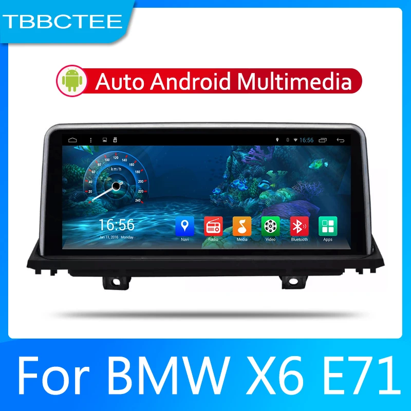Cheap 2din Car multimedia Android Autoradio Car Radio GPS player For BMW X6 E71 2011-2013 Bluetooth WiFi Mirror link Navi 2