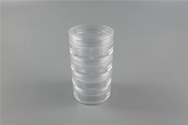 

DHL Free 100pcs/lot 5x10g Plastic cosmetic Cream Jars ceram jar cosmetic packaging makeup brushes