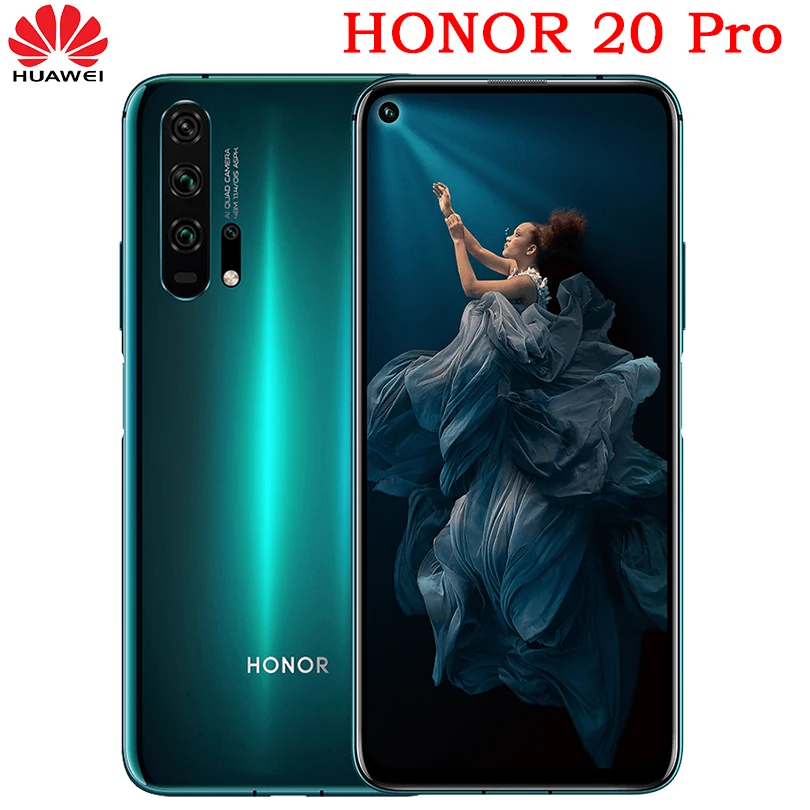 

new Honor 20 pro mobile phone Full Screen AI Camera Octa Core Fingerprint ID NFC android 9