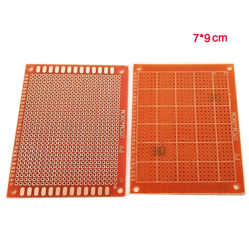 

5pcs 7*9cm Single-Sided PCB Universal Circuit Board Experiment Board 94HB Bakelite Plate DIY Prototype Matrix Board