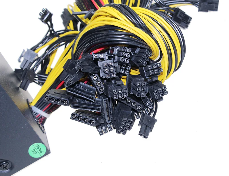 New 1800W Mining Power Supply PSU 24pin For Bitcoin Miner R9 380/390 RX 470/480 RX 570 1060 For Antminer A6 A7 S5 S7 B3 C9 D3 E9