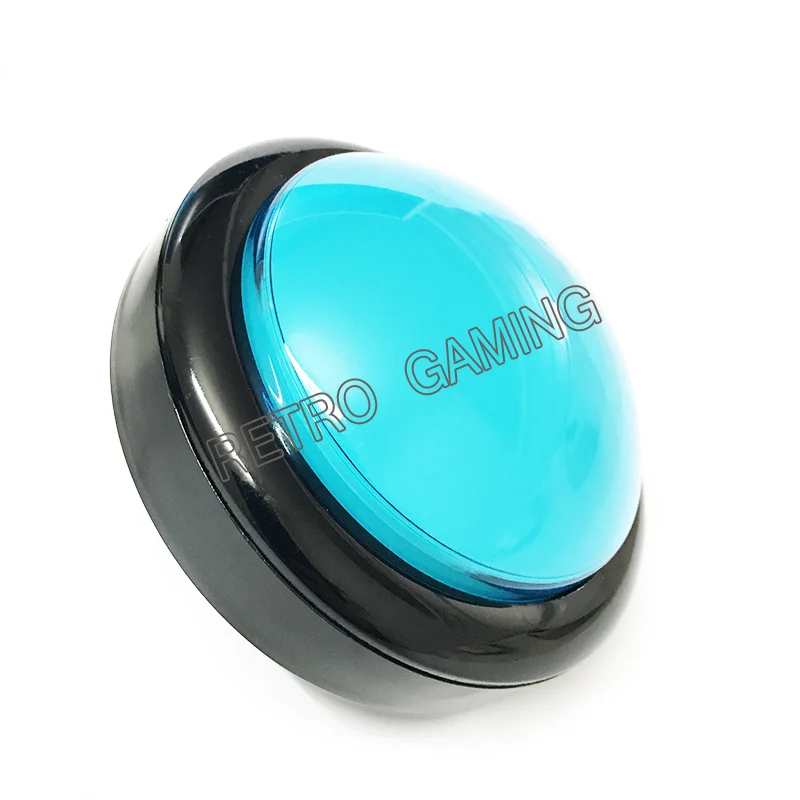 US $359.99 100pcslot Arcade Buttons 100mm Larger Big Dome Convex Type LED Lit Illuminated Push Button for For Arcade Machine DIY Kit
