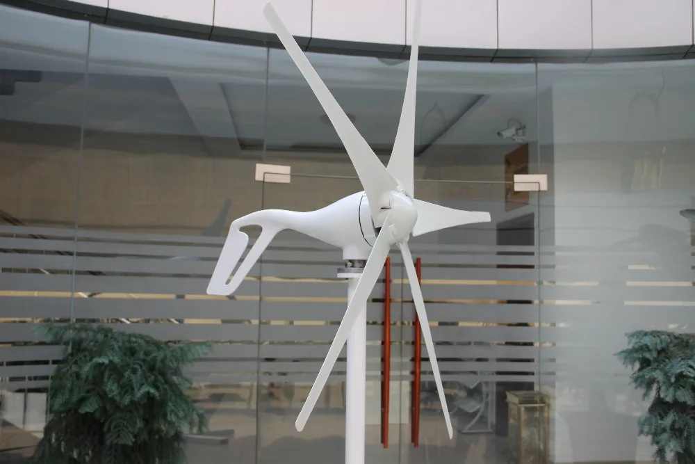 Eólica com Controlador à Prova Turbina Eólica Lâminas ou 5 Gerador Eólico 400w d' Água 600w 12v 24v s2 3 Cheap Geradores de energia alternativa