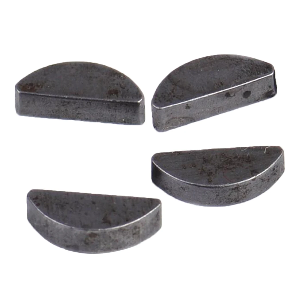 4 Pieces Metric Woodruff Key 4x14x4mm Flywheel Clutch Crankshaft Accessories Assorted Metric Woodruff Key Set