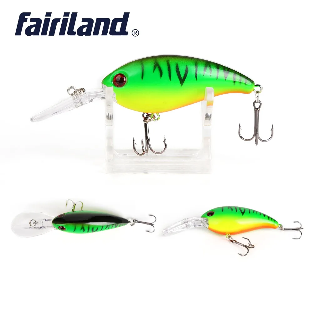 

Hot sale 1pcs Crankbait 7cm/2.8in 15g/0.53oz Hard Baits Fishing Lures 10 colors Floating Artificial Plastic Fishing Wobblers