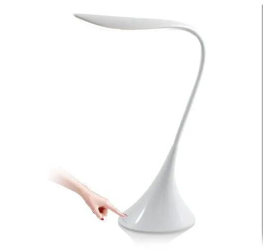 

Gooseneck LED Bulbs White Light Desk Lamp Swan shape Rechargeable Flexional Touch Sensor Fashion Table Light Best Novelty Gift