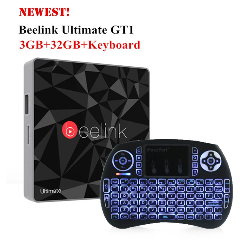 

Beelink GT1 Ultimate TV Box 3G RAM DDR4 32G ROM Amlogic S912 Octa Core CPU Android 7.1 Media Player 5G WiFi BT 4.0 Set Top Box