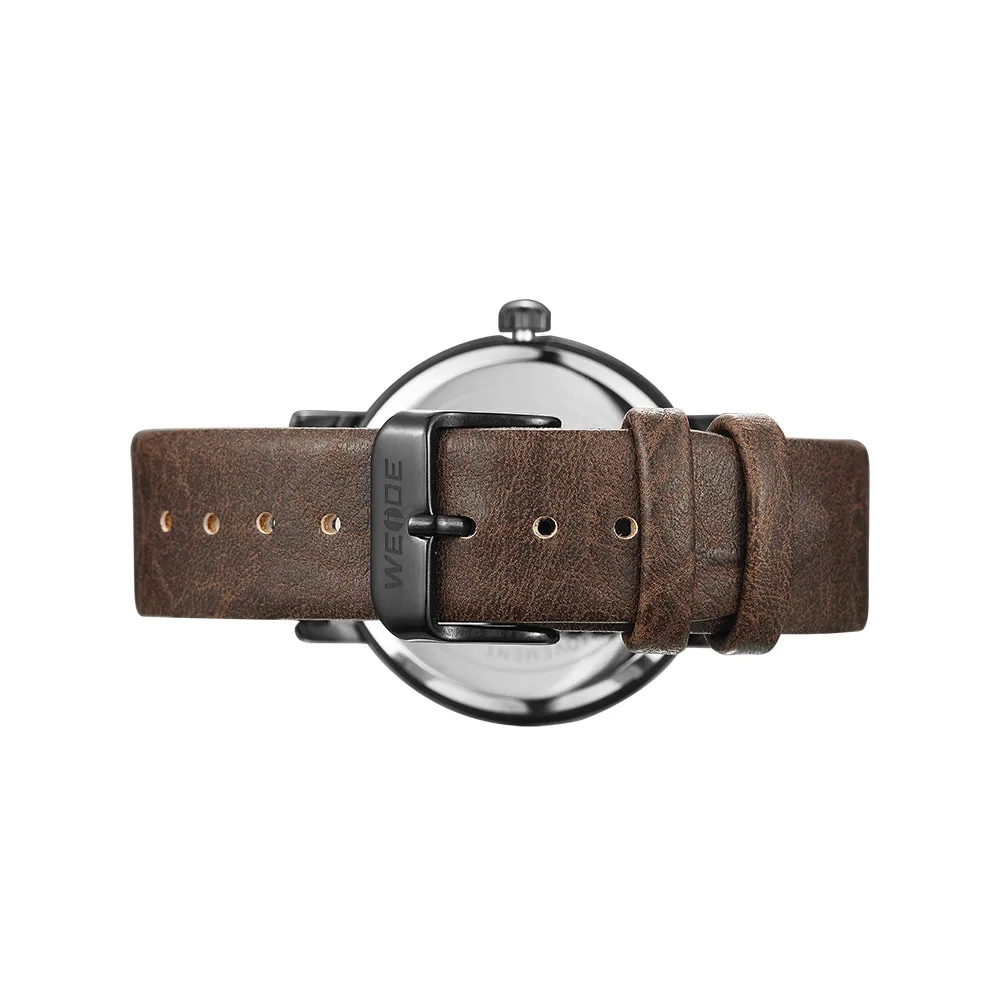 WEIDE Clock leather strap men Analog Quartz Sports Wrist Watch Casual Genuine watch dress watch fashion casual Water Resistant
