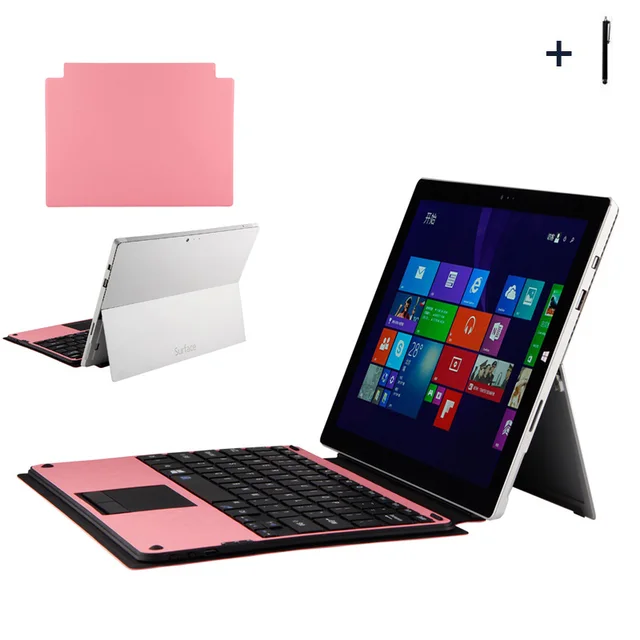 Best Price Wireless Keyboard For Microsoft Surface Pro 3 / Pro 4 Bluetooth Keyboard Case For Surface Pro 3 4 Tablet Flip Stand Cover +Pen