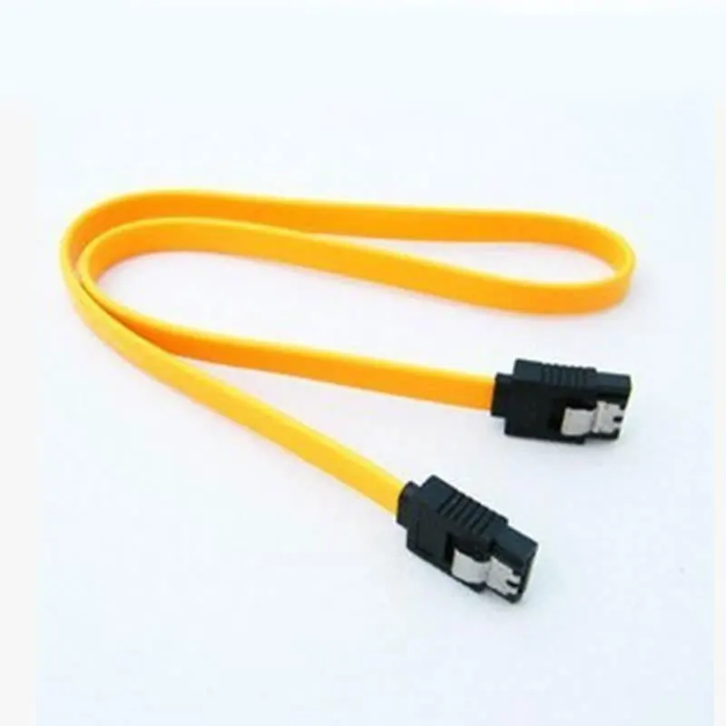 

Computer Cable Data Lines Hard Disk Internal Cable Charging Wire SATA Hard Drive Data Cable 6Gbps 40CM Yellow Durable GB351