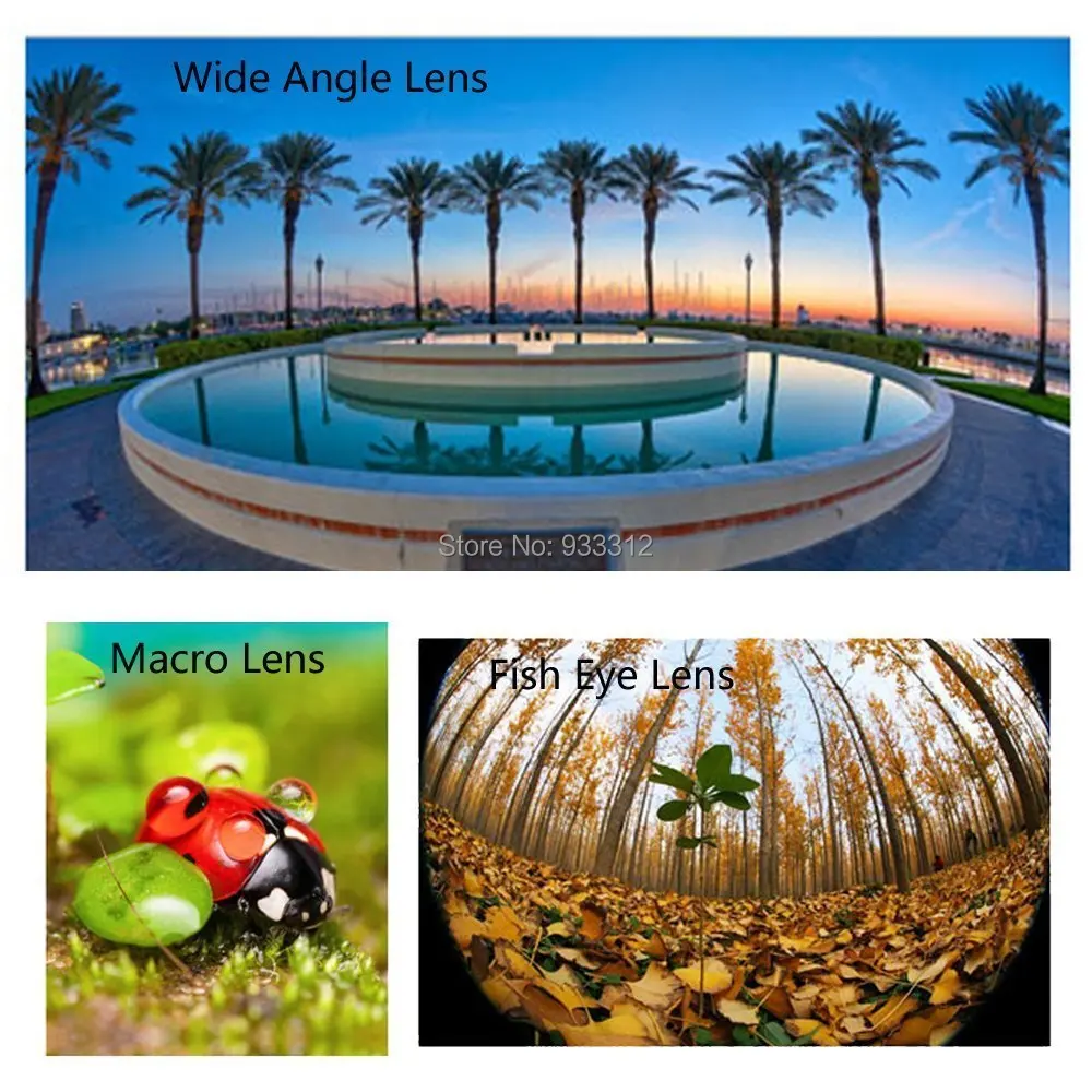 Samsung Galaxy S5  S6  Note 3 Note 4 Camera Lens Kit - Fisheye Lens 2 in 1 Macro Lens  Wide Angle Lens 12x Aluminum Telephoto Manual Focus Lens - Awesome Photography Accessories-7