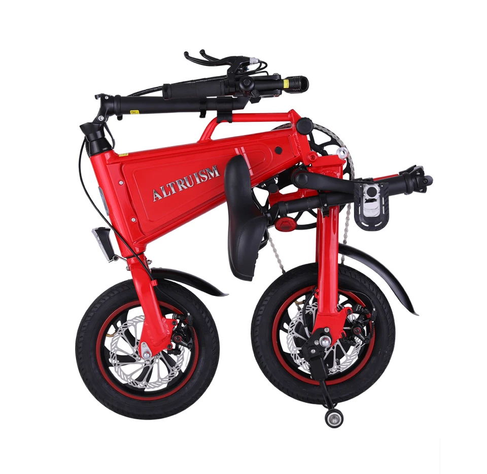 Discount ALTRUISM A1 36V*350W Electric Bicycle Safety Cycling Watertight Frame Inside Li-on Battery Folding ebike 4
