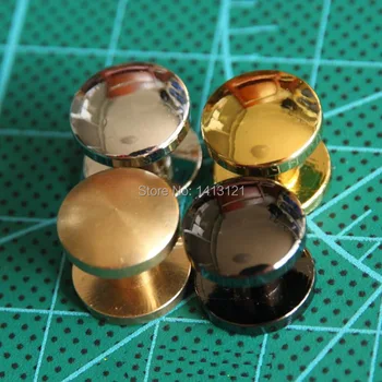 

free shipping gold 11*6mm fastener wallet bag screw brass belt Rivet diy handmade leather key case hardware part
