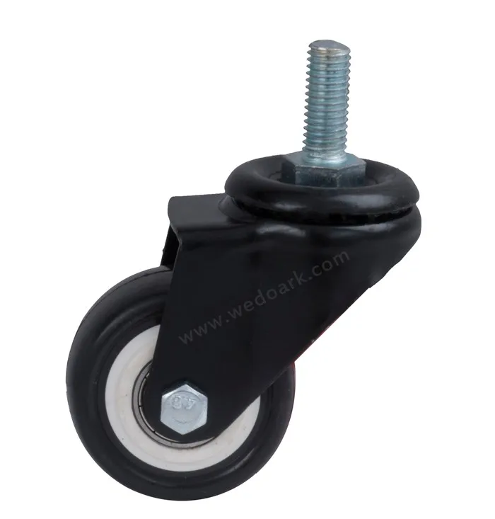 2PCS FIVERI 2 Inch Small Mini Casters Wheels 45Kg Polyurethane Wheels