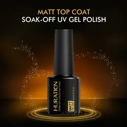 Huration 8 мл Matt Top Coat УФ светодио дный гель лак для ногтей длительный Lucky гель Лаки ясно Цвет Soak Off матовый гель АРТ лак для ногтей