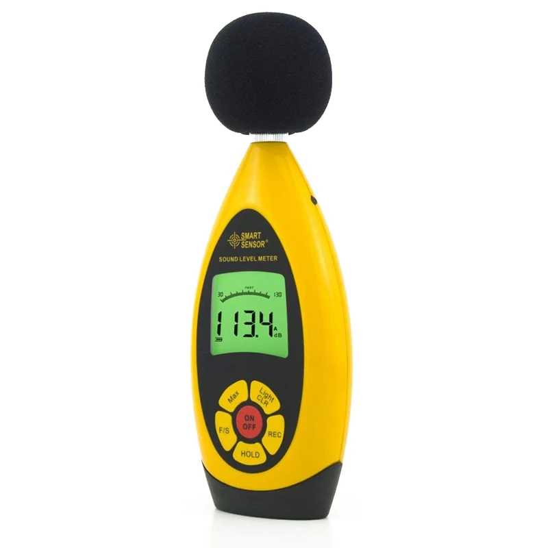 

Professional Mini AR854 Noise Meter Digital Sound Level Meter Sound Tester 30-130dBA Decibel Monitoring Indicator Testers AC/ DC