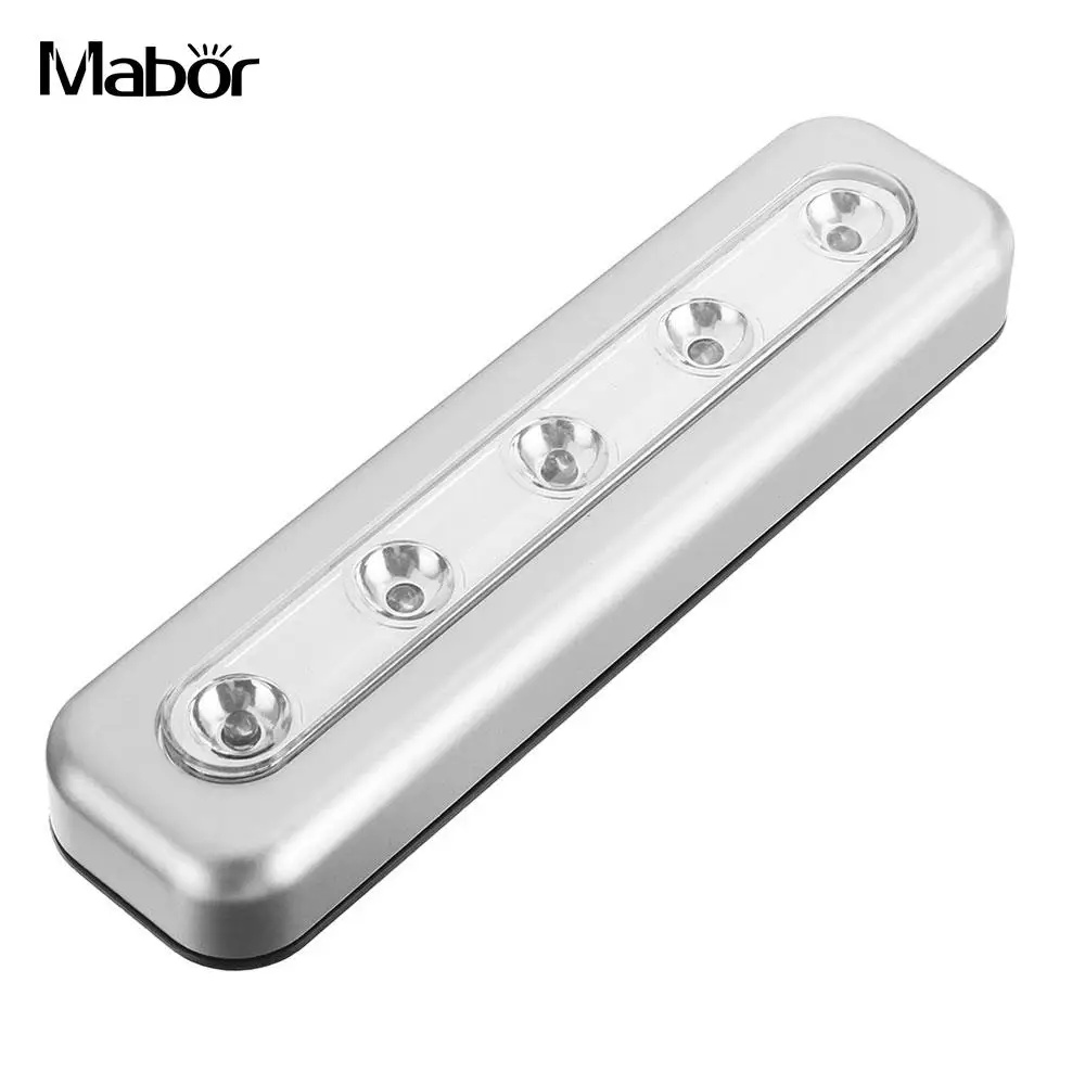 Mabor Night Light 5LED Led Touch Sensor Light Induction Light Wardrobe Cupboard Closet Kitchen Night Light