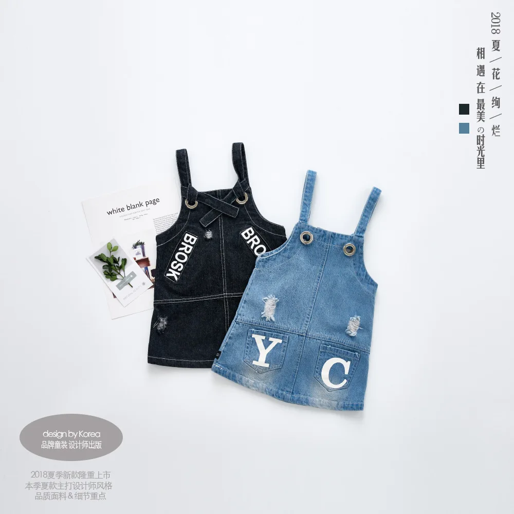 Baby Girls Jeans Dresses Mini Sundresses Jumpsuits Newborn Infant