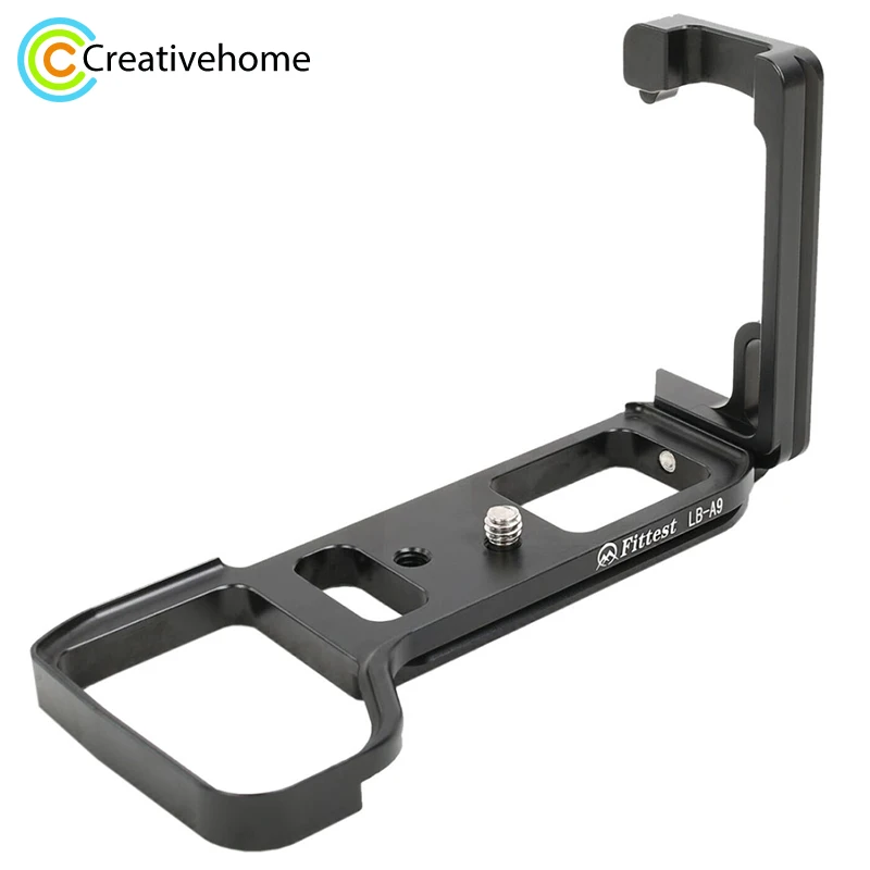 

FITTEST L Shape Tripod Quick Release Plate Vertical Shoot Bracket Base Holder for Sony ILCE-9 A9 Camera Metal Ballhead