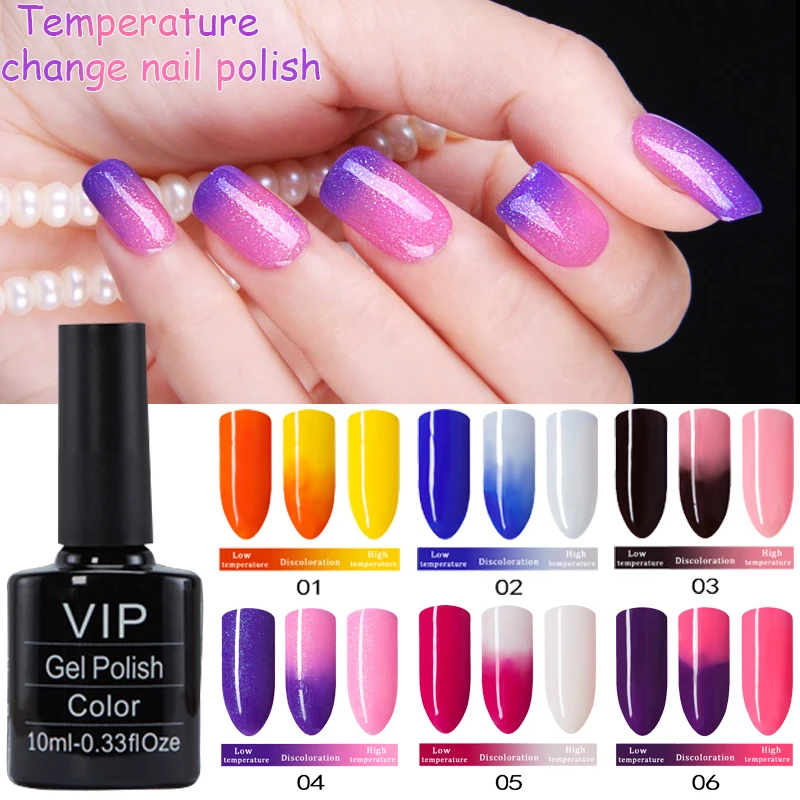 MDSKL Temperature Changing Gel Nail Polish Long lasting Nail Gel 10ML