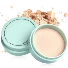 Стойкая основа для макияжа лица полупрозрачная прессованная пудра с пуховкой гладкая Водонепроницаемая рассыпчатая пудра