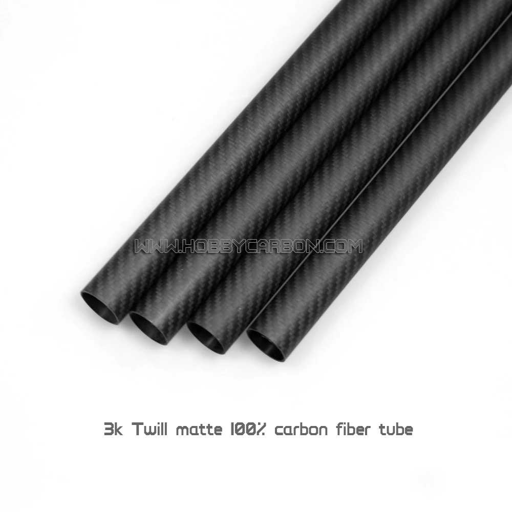 

Drill hole cutting services offered 8pcs/pack 22x20x600mm Twill matte carbon fiber tube 3K finished