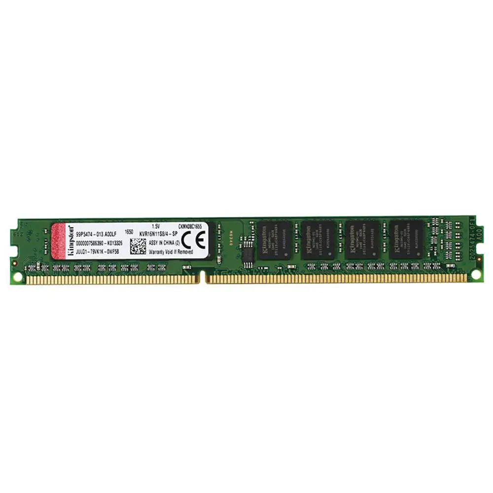 kingston Memoria ram 4 Гб 2 Гб 1600 МГц DDR3(PC3-12800) 240 Pin Intel DIMM материнская плата память для настольных ПК 1600 МГц