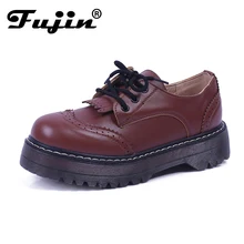 Britannique Gothnic Dentelle Up Rétro Preppy Plat Oxfords de Plate-Forme pour Femme Femmes Derbies Bout D’aile Plate-Forme Creepers Chaussures Plus La Taille