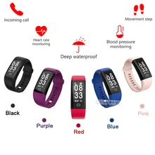 2017 Smart Band F09 HR сердечного ритма Мониторы артериального давления SmartBand шагомер IP68 Водонепроницаемый Smart запястье для IOS Android