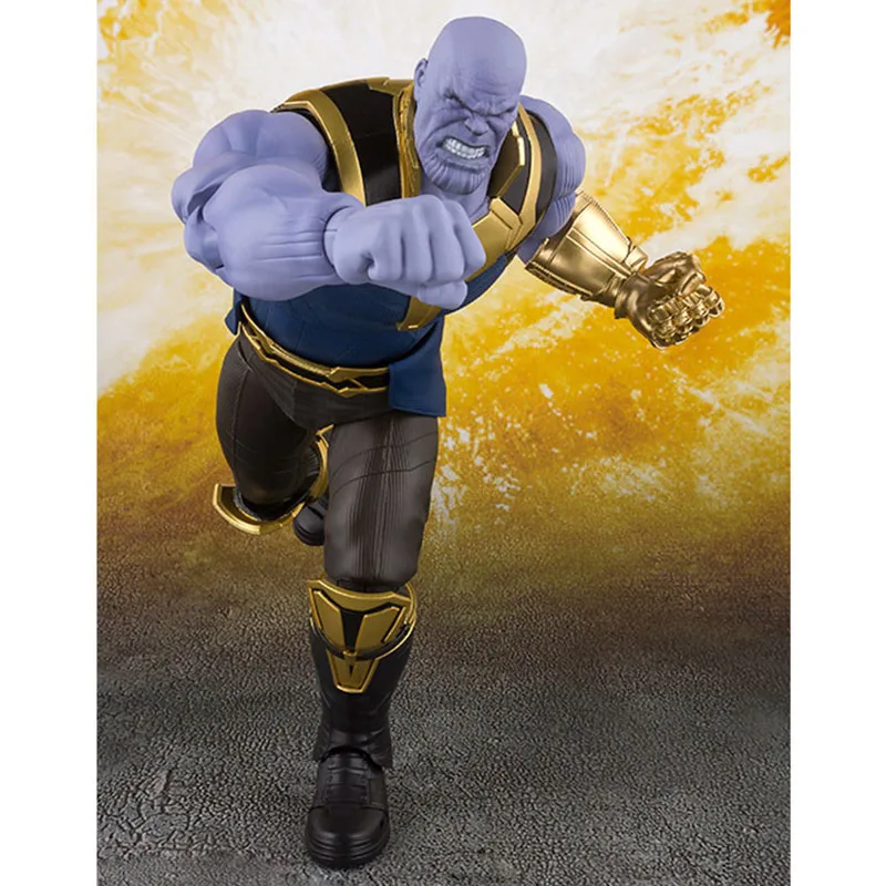 Figuarts Мстители Endgame 4 Infinity War Тор соколиный глаз, Черная Вдова танос Железный ПВХ фигурка Коллекционная модель игрушки подарок