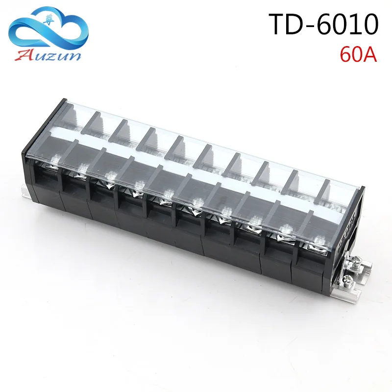 TD 6010 rail terminal block combination terminal block 10 position