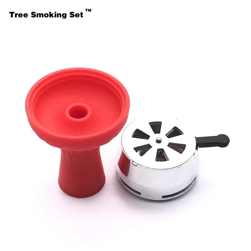 

Red Bowl Six Hole Kaloud Hookah Shisha Chicha Narguile Nargile Smoking Pipe Shisha Accessories Cachimba Christmas Gift TWAN0356