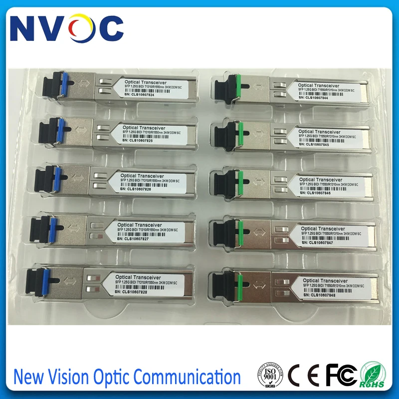 3 км BiDi SFP 1G (двунаправленный WDM 1 25 Гбит/с SC) DOM/DDM/DDMi (GLC BX D GLC U D/U A/B 1310/1550)