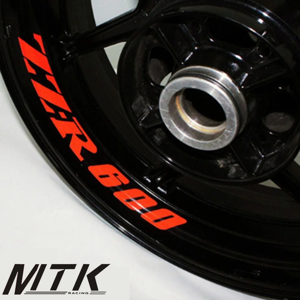 

MTKRACING ZZR 600 7 colors 8X CUSTOM INNER RIM DECALS WHEEL Reflective STICKERS STRIPES FIT KAWASAKI ZZR 600