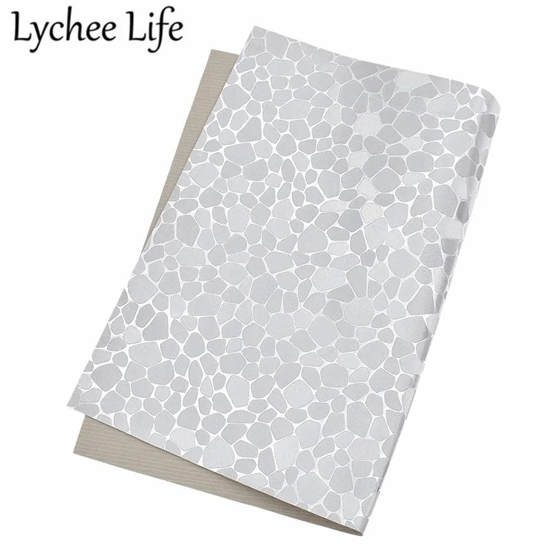 Lychee Life цветная Синтетическая кожаная ткань A4 мраморная набивная ПВХ ткань DIY для пошива домашней одежды аксессуары для одежды - Цвет: 1