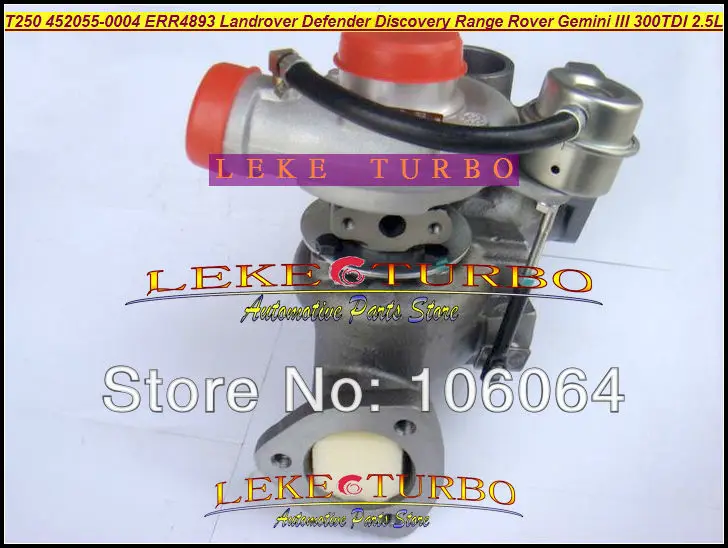 T250-04 452055-0004 452055 Турбокомпрессор Для Land Rover 90 110 Discovery Defender Range 1990- Gemini III 300TDI 2.5L |