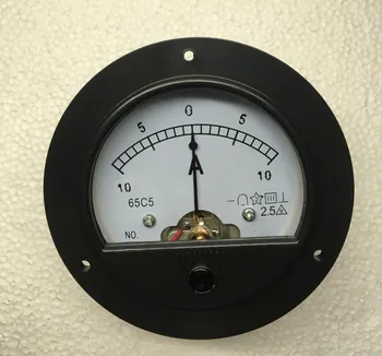 

65C5 DC 10A-0-10A 5A Round Panel Meter Gauge Current Tester Analogue Analog Ammeter