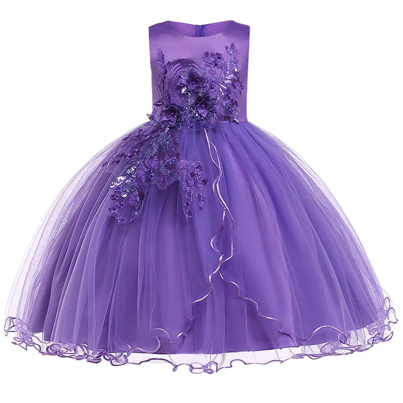 Hots Sale New Year Girls Dresses For Christmas Party,Baby Girls Layered Princess Dresses,Children Flowers TuTu Party Dress