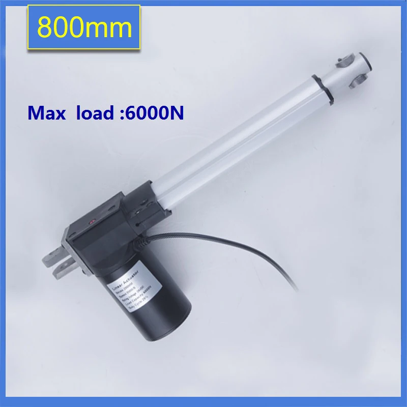 Goedkoop Geluidsarm Lineaire Actuator motor 800mm slag max 6000n Voor massage stoel, sofa, fauteuil stoel onderdelen 12 V 24 v 38 v DC 1pc