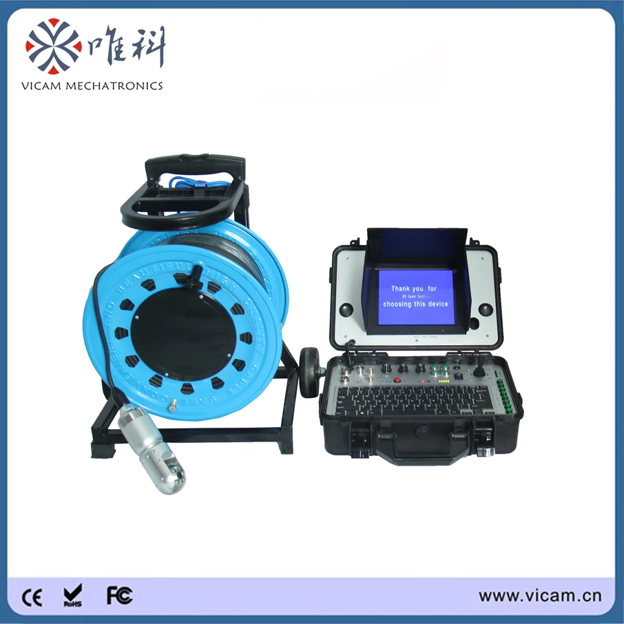 

Battery powerd security camera system sewer pipe video camera inspection (100M soft cable)