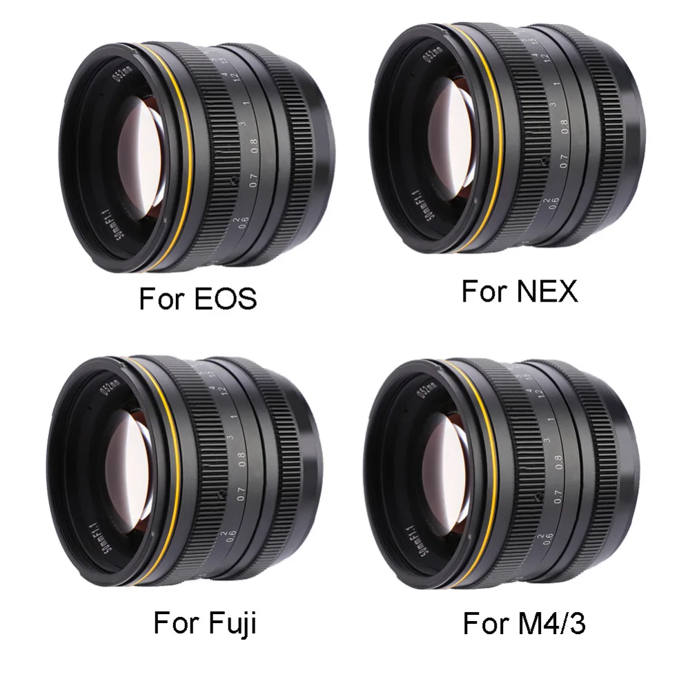 

Kamlan 50mm f1.1 APS-C Large Aperture Manual Focus Lens for Mirrorless Cameras Professional High Quality New 2018